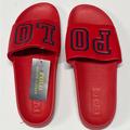 Polo By Ralph Lauren Shoes | New Size 11 Polo Ralph Lauren Red Blue Poloman Mens Slides Sandals | Color: Blue/Red | Size: 11