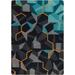 Black/Blue 92 x 64 x 0.5 in Area Rug - Joy Carpets Kid Essentials Stealth Area Rug Nylon | 92 H x 64 W x 0.5 D in | Wayfair 2134C-01