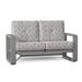 Woodard Vale Dual Rocking Loveseat w/ Cushions Metal in Gray | Outdoor Furniture | Wayfair 7D0414-72-92M