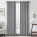 Eclipse Kira Herringbone Absolute Zero Blackout Window Panel Polyester in Gray | 63 H in | Wayfair FZE002CB1GRY