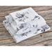 East Urban Home Lodge Toile Moose Woodland Forest Sketch Print Cozy Decorative Sheet & Pillowcase Set Microfiber/Polyester/Silk/Satin | King | Wayfair