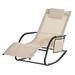 Ivy Bronx Daidre 59" Long Reclining Single Chaise Metal in White | 34.75 H x 24.5 W x 59 D in | Outdoor Furniture | Wayfair