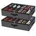 Latitude Run® Fabric Underbed Storage Set Cardboard/Paper/Fabric in Black | 5.9 H x 29.3 W x 23.6 D in | Wayfair F41ACB43EC634F0991BB03B95ECED3BE