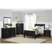 Winston Porter 3-1_Perl Sleigh Bedroom Set Wood in Black | 5.75 H x 79.75 W x 81.5 D in | Wayfair 3168668965EB4DE3B36C18BDF8204BC4