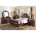 Bloomsbury Market Keara Faux Leather Upholstered Sleigh Bedroom Set 3&3 Upholstered in Brown | 82.5 W x 87.25 D in | Wayfair