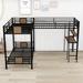 Hampshire Bunk Bed w/ Built-in-Desk by Mason & Marbles Metal in Brown | 67.9 H x 77.8 W x 117.7 D in | Wayfair 0757D8E8B33E4C2CB57DF21BCD724271