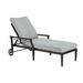 Woodard Andover 84" Long Reclining Single Chaise Lounge w/ Cushion Metal in Brown | Outdoor Furniture | Wayfair 51M470-48-26T