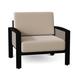 Woodard Metropolis Patio Chair w/ Cushions in Black | 28.25 H x 36.25 W x 33 D in | Wayfair 3G0406-92-54A-67E