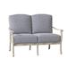 Woodard Casa 53.25" Wide Loveseat w/ Cushions Metal/Sunbrella® Fabric Included in Gray | 35.25 H x 53.25 W x 35.5 D in | Outdoor Furniture | Wayfair