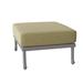 Woodard Casa Outdoor Ottoman w/ Cushion Metal in Gray/Blue | 15 H x 26.5 W x 32 D in | Wayfair 3Y0486-72-51N