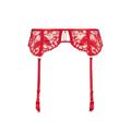 Aubade Flowermania Suspender Belt Colour: Red, Size: S