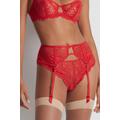 Aubade Flowermania Suspender Belt Colour: Red, Size: M