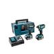 Makita 18V Lxt Cordless Combi Drill & Impact Driver With 2X 5Ah Batteries, Fast Charger & Case