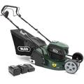 Webb Webb 43cm (17") Self Propelled Cordless 40V Rear Roller Rotary Lawnmower with 2 x 2.0Ah Batteries & Charger