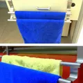 Porte-serviettes extensible sur la porte barre de suspension salle de bains cuisine hôtel armoire