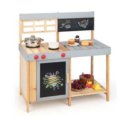 Costway Outdoor Kid's Mud Kitchen Set with Detacha...