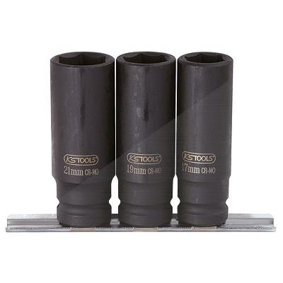 Ks Tools 1/2 Sechskant-Kraft-Stecknuss-Satz, lang, 3-tlg [Hersteller-Nr. 515.0103] Image