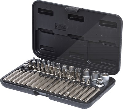 Ks Tools 1/4+3/8+1/2 Torx-Steckschlüssel- und Bit-Satz, 57-tlg [Hersteller-Nr. 911.4305] Image