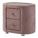 ACME Salonia 2 Drawers Nightstand in Pink