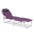 Magshion Folding Camping Bed Cot Portable Sleeping Cot with Carry Bag Outdoor Foldable Camping Bed Travel Cot for Camping Beach Home Nap Purple