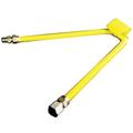 Avalon SS Flex Gas Line 5/8 x 48 Yellow with 1/2 MIP x 1/2 FIP Ends
