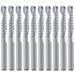 1/8 inch Shank Single Flute (O Flute) Up Cut Spiral Router Bits End Mill Cutter 1/8 inch Cutting Diameter 43/64 inch Cutting Length 1-1/2 Inch OVL for Acrylic PVC MDF Plastic