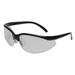 Radnor Motion Series Safety Glasses With Black Frame Clear Polycarbonate Scratch Resistant Lens And Adjustable Temples - 12/Box (8 Boxes)