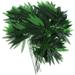 Tinksky 50pcs Artificial Green Bamboo Leaves Fake Green Plants Greenery Leaves for Home Hotel Office Decoration