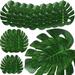 36Pcs Faux Tropical Palm Leaf Decoration Monstera Leaf Faux Jungle Leaf Tropical Plant Imitation Palm Tree Tropical Leaf Tropical Birthday Decoration