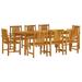 vidaXL 7 Piece Patio Dining Set Solid Wood Acacia