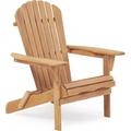 Oaks Aura Wooden Outdoor Folding Chair Set of 2 Wood Lounge Patio Chair for Garden Garden Lawn Backyard Deck Pool Side