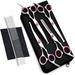 Professional Dog Scissors Set Stainless Steel with Round Safety Tip Dog Grooming Scissors with Thinning Scissors Curved Scissors Straight Scissors Grooming Comb for Dogs Cats