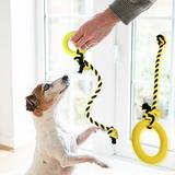 Shldybc Interactive Dog Toys Tug Of War Dog Toys Rubber Good Dog Chew Toys Bright Colors No Filler Dog Toys for Small Dogs