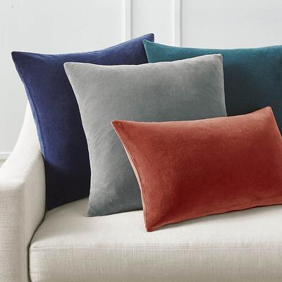 Leighton Velvet Decorative Pillow Covers - Teal, 2...