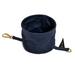 Midnight Cotton Canvas Collapsible Dog Water Bowl, Small/Medium, Blue