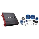 Crunch PX-1025.2 1000 Watt 2-Channel Car Stereo Amplifier + Amp Wire Kit