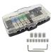 Power Distribution Block Fused Power Distribution Block Car Audio 4 Way MIDI Fuse Block for Auto UTV Boat Stereo Amp