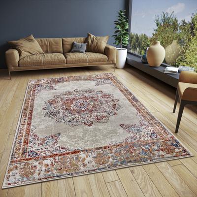 Teppich HANSE HOME "Maderno", beige (creme), B:120cm H:8mm L:170cm, Polypropylen (PP), Jute, Polyester, Teppiche, Läufer, Orientalisch, Kurzflor, Wohnzimmer, Schlafzimmer, Esszimmer Image