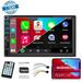 2 Din 7 Inch Touch Screen Car Stereo With Apple Carplay Android Auto MP5 Bluetooth Mirror Link Radio FM USB/TF/AUX