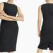 J. Crew Dresses | Jcrew 365 Solid Black Sleeveless Sheath Dress New Knee-Length K6081 Womens10 | Color: Black | Size: 10