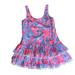 Lilly Pulitzer Dresses | Lilly Pulitzer Summer Siren Pink Blue Natashia Ruffle Pom Pom Dress Xs | Color: Blue/Pink | Size: Xs