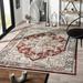 Luxe Weavers Distressed Moroccan Floral Red 8x10 Area Rug Vintage Carpet