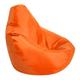 Bean Bag Chair Sofa Storage Cover, Indoor Outdoor High Back Lazy Lounge Waterproof Living Room Tatami Slipcover for Adults and Kids, Without Filler,Orange,75x85cm