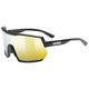 uvex Sportstyle 235 P - Sports Sunglasses for Men and Women - Polarized Lenses - Anti-Fog Technology - Black Matt/Red - One Size