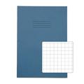 50 x Rhino A4 80 Page Blue School Exercise Book Maths 10mm Squared Paper