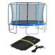 DJUNJUN Trampoline Replacement Enclosure Safety Net for 10ft, 12ft, 14ft, 16ft Trampoline Enclosure Net Fence for Curved Poles Round Trampoline (Net Only),14 ft for 8 poles