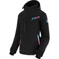 FXR Edge 2-in-1 Ladies Snowmobile Jacket, black-pink, Size 36 for Women