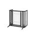 Richell Premium Plus Freestanding Pet Gate w/ Door Wood (a more stylish option)/Metal (a highly durability option) in Brown | Wayfair 94956