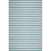 Blue/Gray 107 x 71 x 0.04 in Area Rug - Highland Dunes Seattle Contemporary Stripes Area Rug, Sky Polypropylene | 107 H x 71 W x 0.04 D in | Wayfair