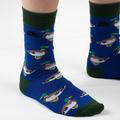 Bamboo Socks | Duck Mallard Duck Socks Blue His Her Eco Sustainable Bamboo Clothes